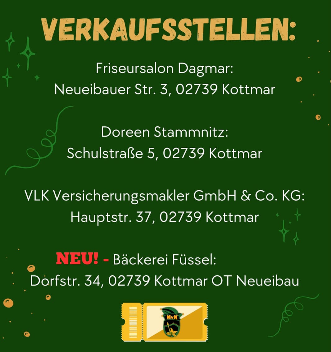 Flyer Vorverkaufsstellen